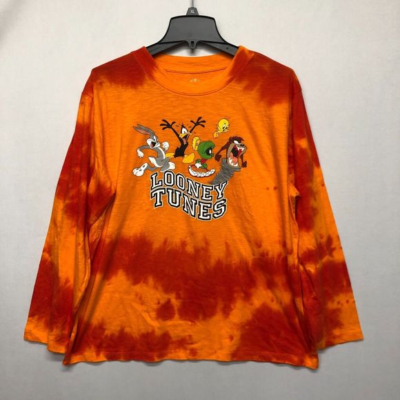 Looney Tunes Women Long Sleeve T-Shirt Top Tee Size XXL 2XL B236 -14 - Picture 1 of 11